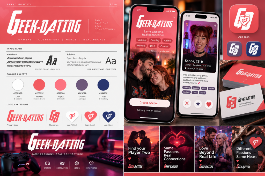 Geek Dating brand guide