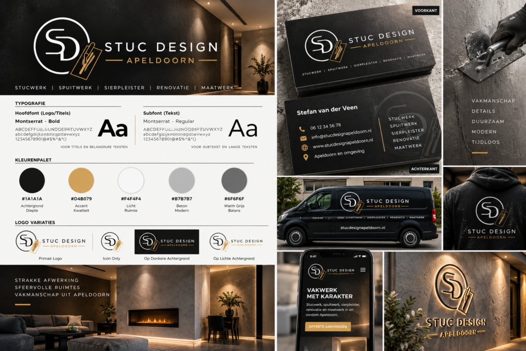 Stuc Design Apeldoorn brand guide