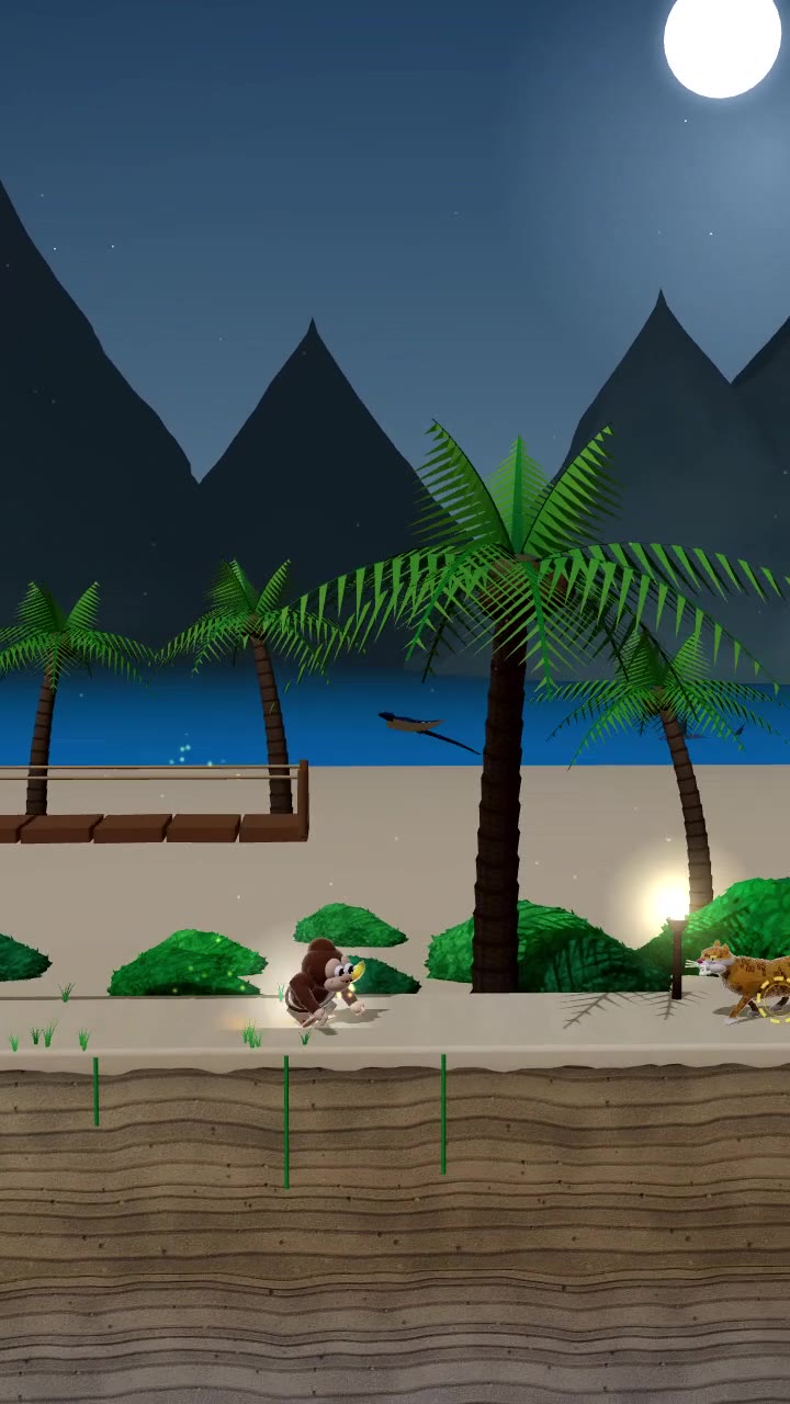 Banana Rush: Beach Islands by moonlight