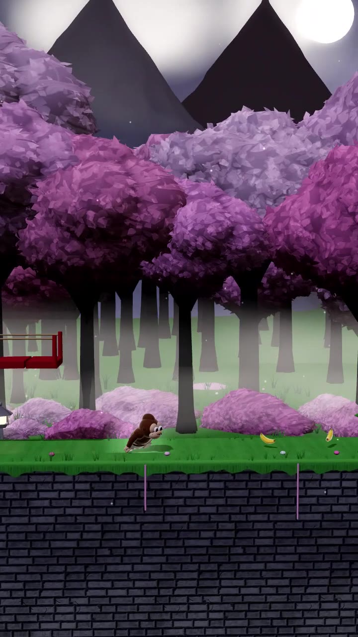 Banana Rush: the Cherry Blossom Garden world